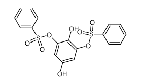 1,4-Dihydroxy-2,6-bis-benzolsulfonyloxy-benzol结构式