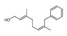 3,7-dimethyl-8-phenylocta-2,6-dien-1-ol结构式