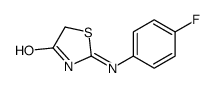 2-[(4-FLUOROPHENYL)AMINO]-1,3-THIAZOL-4(5H)-ONE结构式