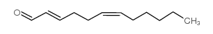 (e,z)-2,6-dodecadien-1-al Structure