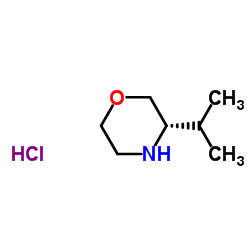(3S)-3-Isopropylmorpholine hydrochloride (1:1) Structure