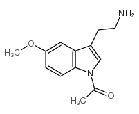 N-乙酰基-6-甲氧基色胺结构式