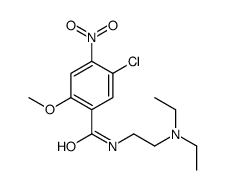 5-chloro-N-[2-(diethylamino)ethyl]-2-methoxy-4-nitrobenzamide结构式