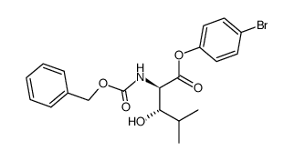 (2R,3S)-(para-bromophenyl)-2-benzylcarbamate-3-hydroxy-4-methylpentanoate Structure