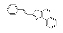 2-(2-phenylethenyl)benzo[e][1,3]benzoxazole结构式