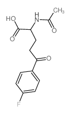 Benzenepentanoic acid, a-(acetylamino)-4-fluoro-d-oxo-结构式
