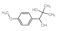 1-(4-Methoxyphenyl)-2-methylpropane-1,2-diol.结构式