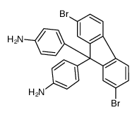 4-[9-(4-aminophenyl)-2,7-dibromofluoren-9-yl]aniline Structure