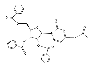 N4-acetyl-O2',O3',O5'-tribenzoyl-cytidine Structure