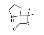 3,3-二甲基-2-噁-5-氮杂螺[3.4]-1-辛酮结构式