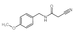 2-氰基-N-(4-甲氧基苄基)乙酰胺结构式