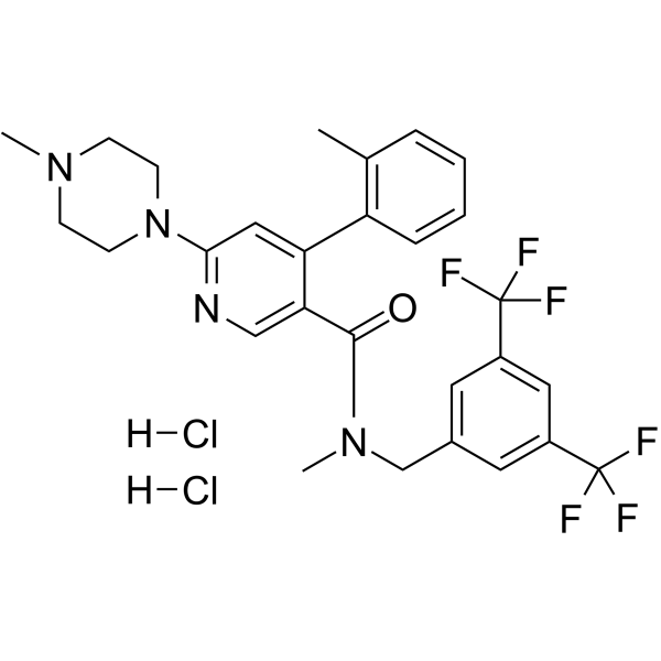 Imnopitant dihydrochloride structure
