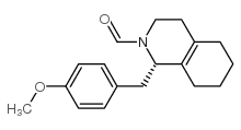 (S)-3,4,5,6,7,8-hexahydro-1-[(4-methoxyphenyl)methyl](1H)-isoquinoline-2-carbaldehyde结构式