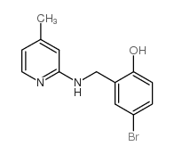 4-bromo-2-([(4-methyl-2-pyridinyl)amino]methyl)benzenol Structure
