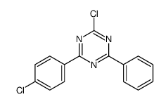 2-chloro-4-(4-chlorophenyl)-6-phenyl-1,3,5-triazine结构式
