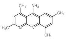 2,4,7,9-四甲基苯并[b]-1,8-萘啶-5-胺结构式