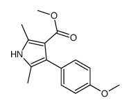 1H-Pyrrole-3-carboxylicacid,4-(4-methoxyphenyl)-2,5-dimethyl-,methylester(9CI)结构式