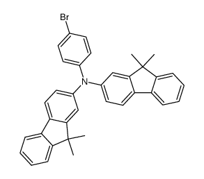 4-溴-N,N-二(9,9-二甲基-9H-芴-2-基)苯胺结构式