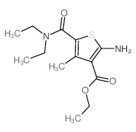 2-氨基-5-[(二乙基氨基)羰基]-4-甲基噻吩-3-羧酸乙酯图片