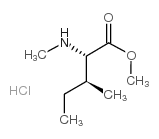 (2S,3S)-Methyl 3-methyl-2-(methylamino)pentanoate hydrochloride structure