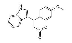 3-[1-(4-甲氧基苯基)-2-硝基乙基]-1H-吲哚结构式