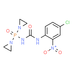 1-(4-CHLORO-2-NITROPHENYL)-3-(DI(AZIRIDIN-1-YL)PHOSPHORYL)UREA Structure