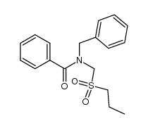 N-benzyl-N-((propylsulfonyl)methyl)benzamide结构式