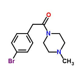 2-(4-溴苯基)-1-(4-甲基哌嗪-1-基)乙酮图片