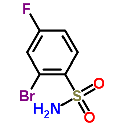 2-溴-4-氟苯磺酰胺结构式