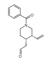 (+)-N-benzoylmeroquinene aldehyde Structure