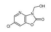 6-chloro-3-(hydroxymethyl)-[1,3]oxazolo[4,5-b]pyridin-2-one结构式