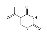 5-acetyl-1-methyl-1H-pyrimidine-2,4-dione结构式