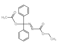 (ethoxycarbonyldiazenyl-diphenyl-methyl) acetate Structure