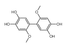 2,2'-Dimethoxy-biphenyl-4,5,4',5'-tetraol结构式