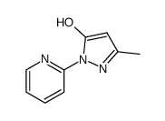 5-hydroxy-3-methyl-1-(pyrid-2-yl)-1H-pyrazole结构式