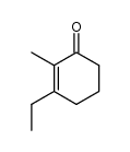 3-ethyl-2-methylcyclohex-2-en-1-one Structure