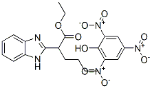 2-Benzimidazoleacetic acid, .alpha.-butyl-, ethyl ester, picrate Structure