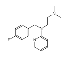 2-[N-(p-Fluorobenzyl)-N-(2-dimethylaminoethyl)amino]pyridine结构式