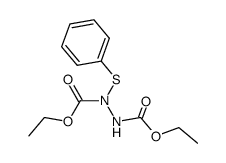 diethyl 1-(phenylthio)hydrazine-1,2-dicarboxylate结构式
