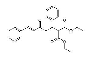 2-[phenyl-1,1'-bis(ethoxycarbonyl)methyl]-3-cinnamoyl ethane结构式