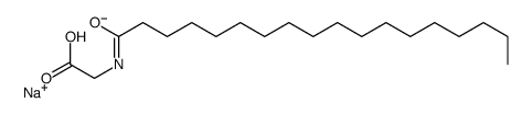 sodium,2-(octadecanoylamino)acetate Structure