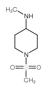 N-1-甲磺酰基-4-甲胺基哌啶结构式