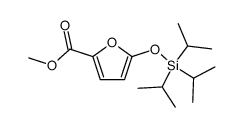 5-triisopropylsilanyloxy-furan-2-carboxylic acid methyl ester结构式