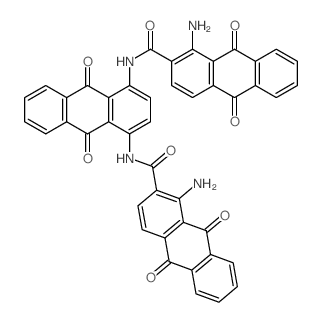 N,N’-(9,10-二氢-9,10-二氧代-1,4-蒽二基)二[1-氨基-9,10-二氢-9,10-二氧代-2-蒽羧酰胺]结构式