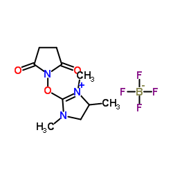 O-琥珀酰基-1,3-二甲基丙基脲四氟硼酸酯结构式