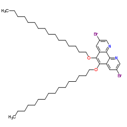 3,8-Dibromo-5,6-bis(hexadecyloxy)-1,10-phenanthroline Structure