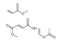 ethenyl acetate,(Z)-4-methoxy-4-oxobut-2-enoic acid,methyl prop-2-enoate结构式