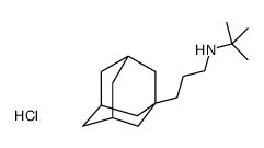 N-[3-(1-adamantyl)propyl]-2-methylpropan-2-amine,hydrochloride Structure