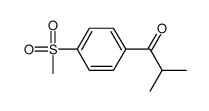 2-Methyl-1-[4-(methylsulfonyl)phenyl]-1-propanone结构式