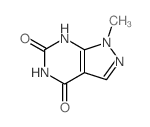 1-甲基-1H-吡唑并[3,4-D]嘧啶-4,6(5H,7H)-二酮结构式